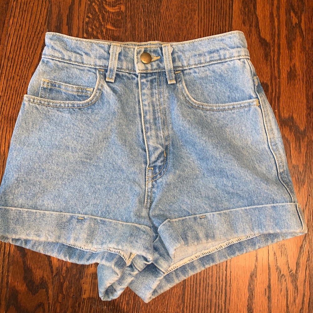 American apparel high waisted shorts